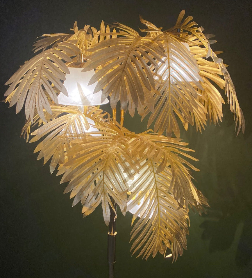 Gold palm store tree light